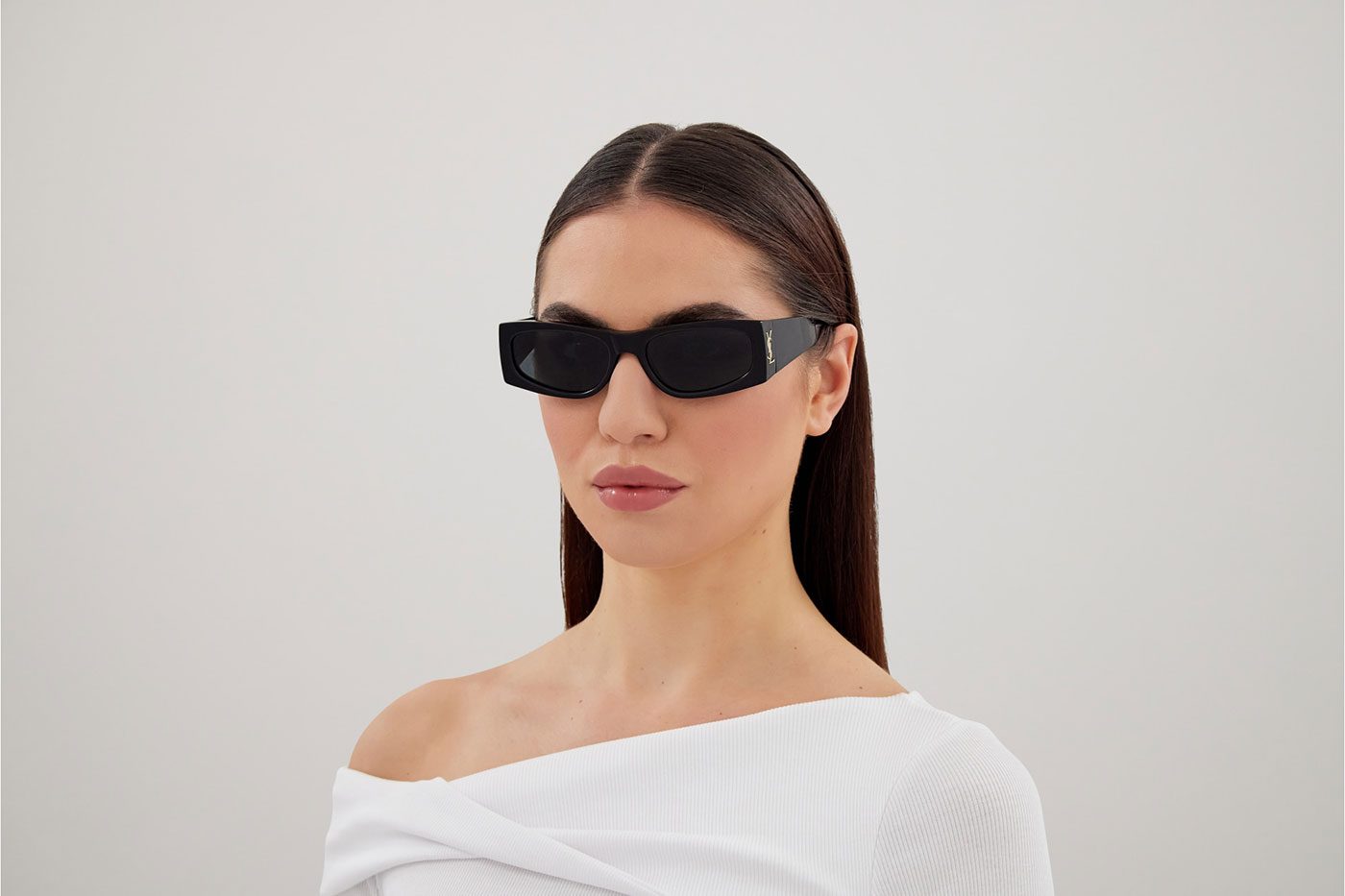 Saint Laurent SL M140 Sunglasses - Black / Black - Tortoise+Black